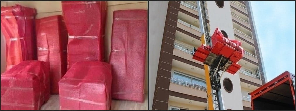 paketleme ve asansör